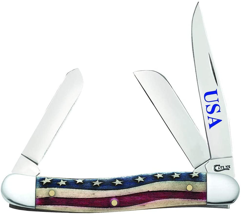 Case XX Medium Stockman Patriotic Folding Blade