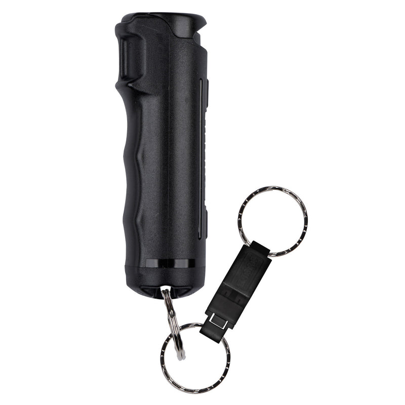 2-IN-1 PEPPER GEL WITH DETACHABLE SAFETY WHISTLE KEYCHAIN