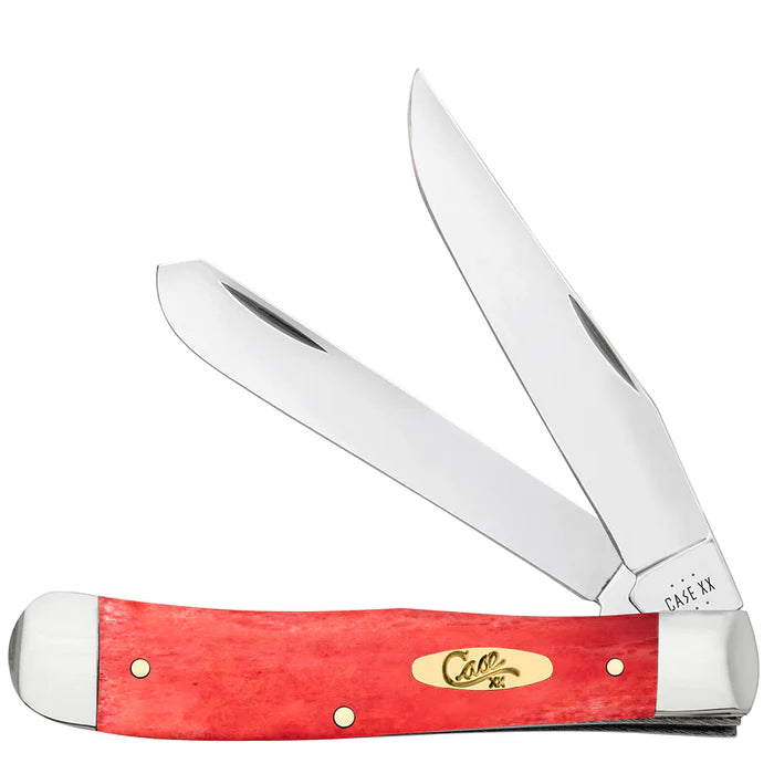 Slide Trapper Smooth Dark Red Bone Trapper with Pinched Bolsters 10760