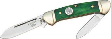 Rough Rider RR057 Peacock Bone Mini Canoe EDC Folding Knife