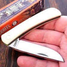 Marbles 579 Work Knife White Smooth Bone