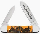 Case XX™ 2023 Halloween Canoe 10626 Smooth Persimmon Orange Bone Stainless Steel Pocket Knife