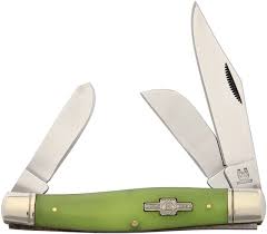 Rough Ryder Large Stockman, RR1428, Yellow Moon Glow in the Dark Synthetic Bone Handle