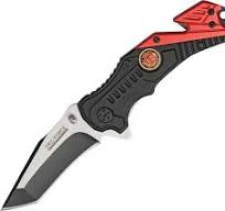 TF640FD Tac Force Rescue Fire Department Linerlock Knife A/O