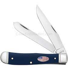 CASE BLUE SMOOTH SYNTHETIC STARS AND STRIPES TRAPPER 71231