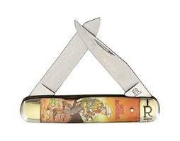 ROUGH RYDER ROY ROGERS "RIDERS OF THE SILVER SCREEN" CANOE FOLDING KNIFE