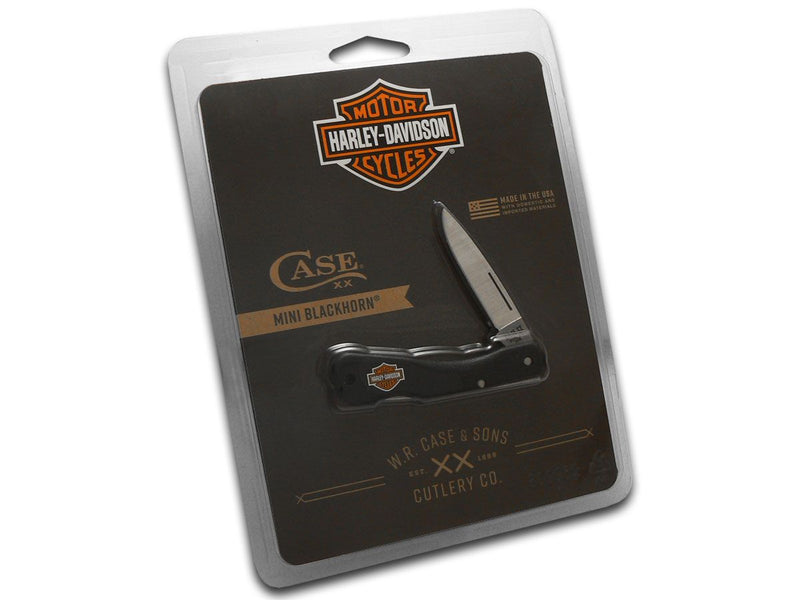 Case XX™ Harley-Davidson Black Zytel Mini Blackhorn 52223 Stainless Pocket Knife