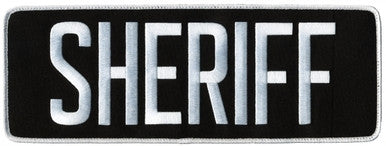 Sheriff Back Patch, Hook, 11x4