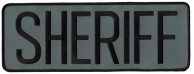 Sheriff Back Patch, Hook, 11x4