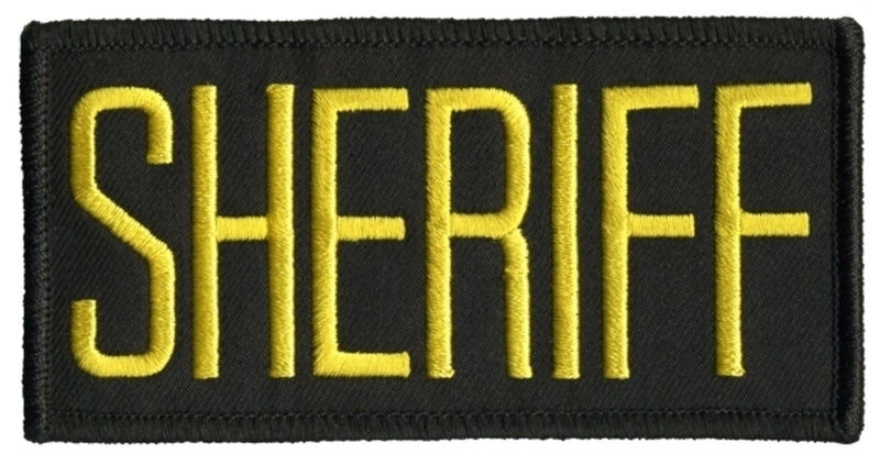 Sheriff Chest Patch, Hook, Medium, 4x2"