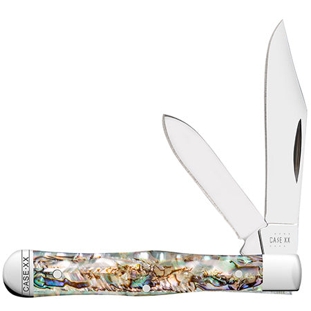 CASE Knife Abalone Smooth Small Swell Center Jack - 12024