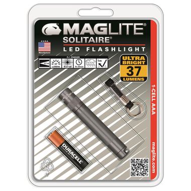 Maglite Solitaire Flashlight. Beam 25 Mtr