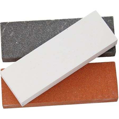 Rough Rider 3000 3pc Sharpening Stone Gray, Brown and White Set