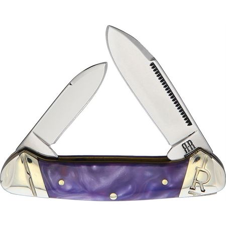 Rough Ryder 2151 Small Canoe Purple Swirl