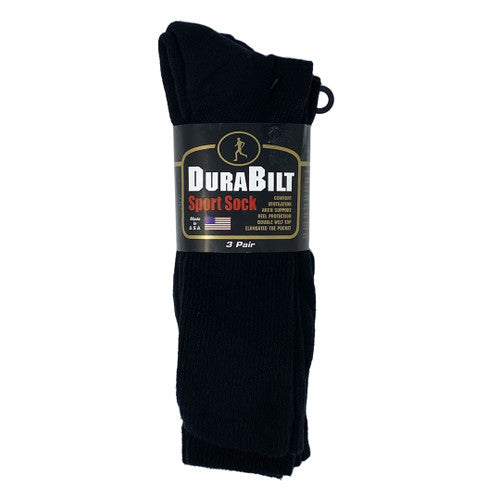 DuraBilt Crew Sport Sock, 3 Pack