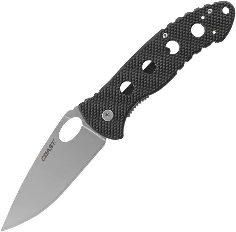 Coast DX338 Double Lock Folding Knife Black