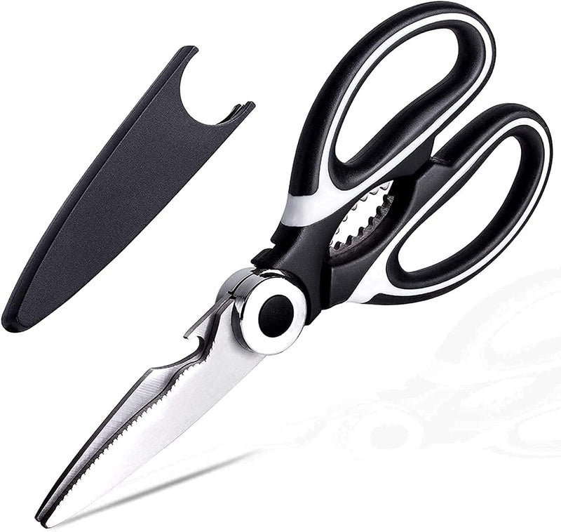 Kitchen Shears Stainless Steel Kitchen Scissors Heavy Duty Dishwasher Safe  Sharp Utility Poultry Meat Scissors For Food Cutting