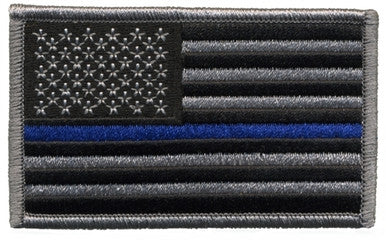 U.S. Flag Patch, Colored Stripe, 3-3/8x2"