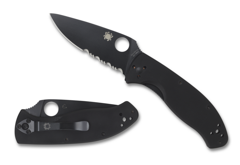 Spyderco TENACIOUS G-10 BLACK / BLACK BLADE