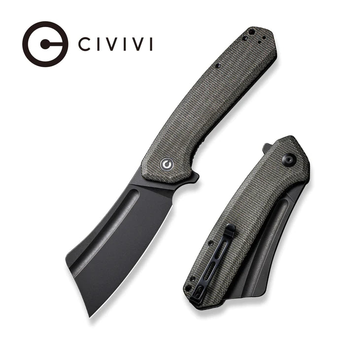 CIVIVI Bullmastiff Flipper Knife Micarta Handle