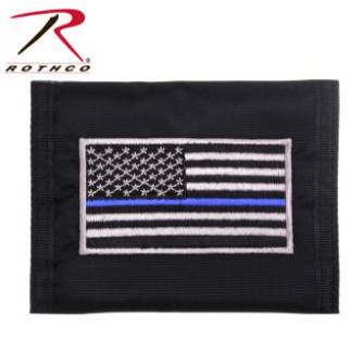 Rothco Thin Blue Line Flag Nylon Commando Wallet (10649)