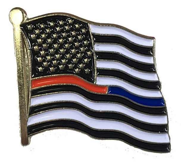 Dual American Flag Pin