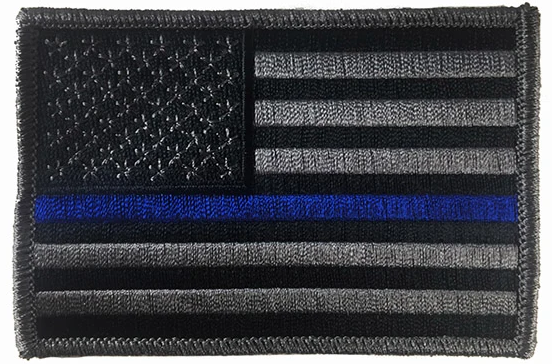 Thin Blue Line Subdued American Flag Patch