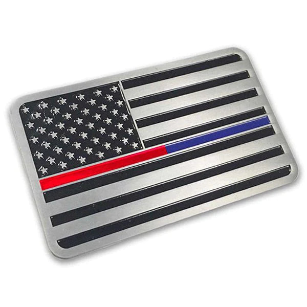 Thin Blue Line Car Emblem