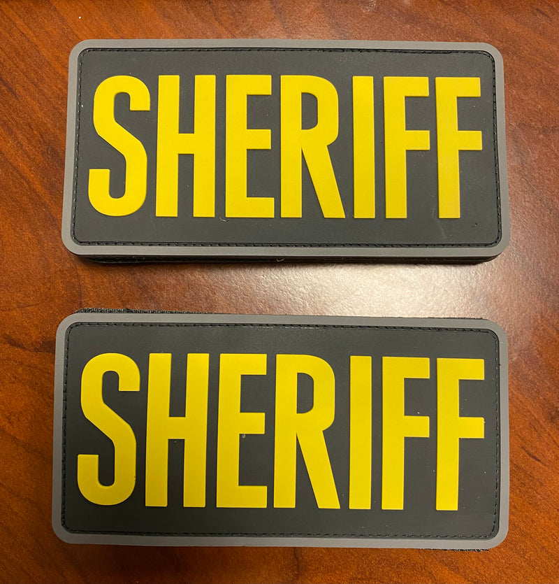 Sheriff PVC Velcro Patch 3x6