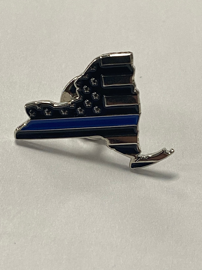 Thin Blue Line New York Thin Blue Line Pin Small, 3/4"