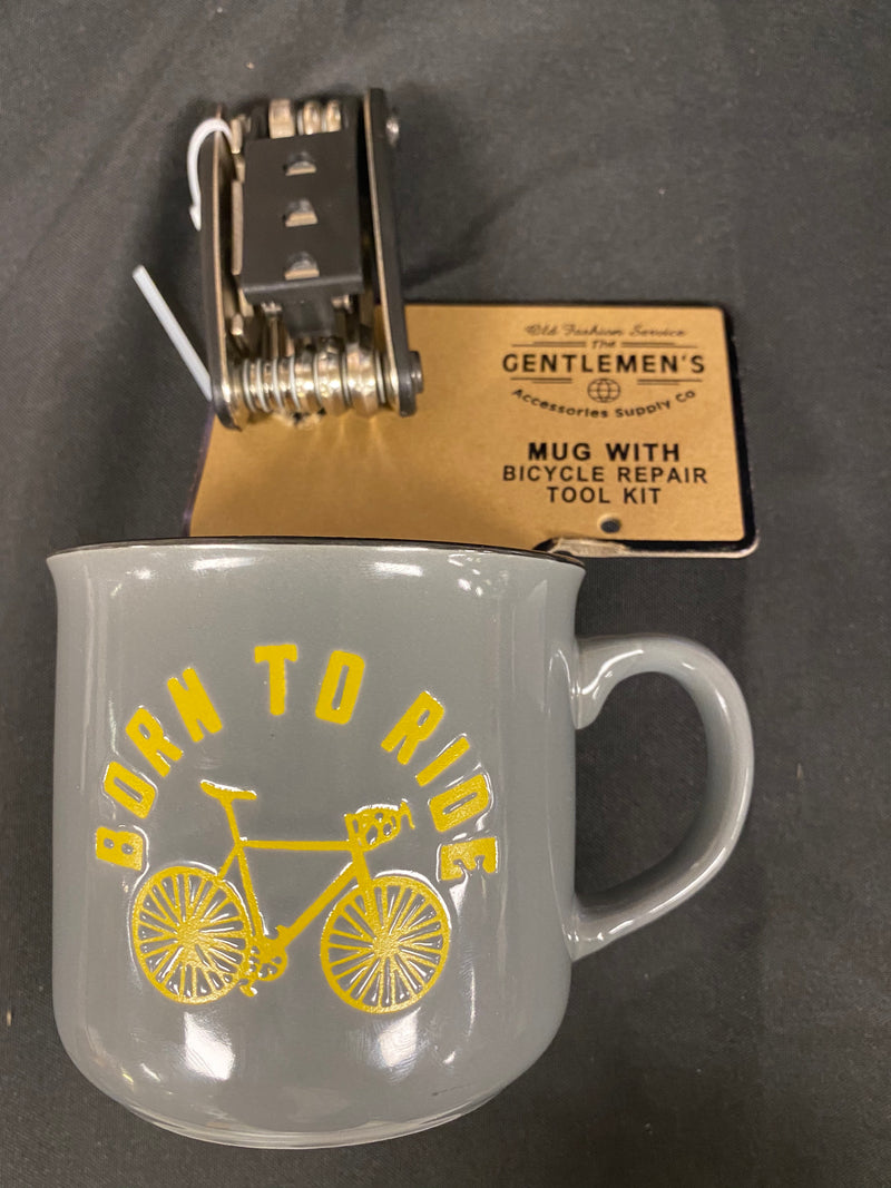 Gentleman's Accessory Supply Co Mug w/Bicycle Repair Tool Kit