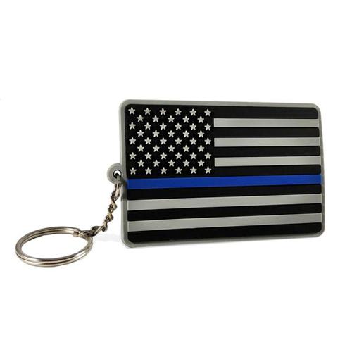 Thin Blue Line Key Chain