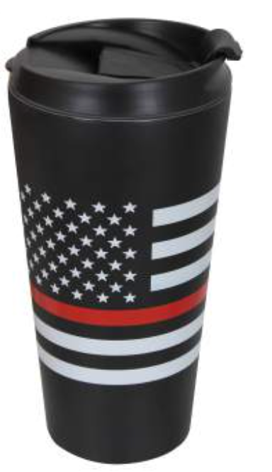 Rothco Thin Red Line Flag Travel Mug