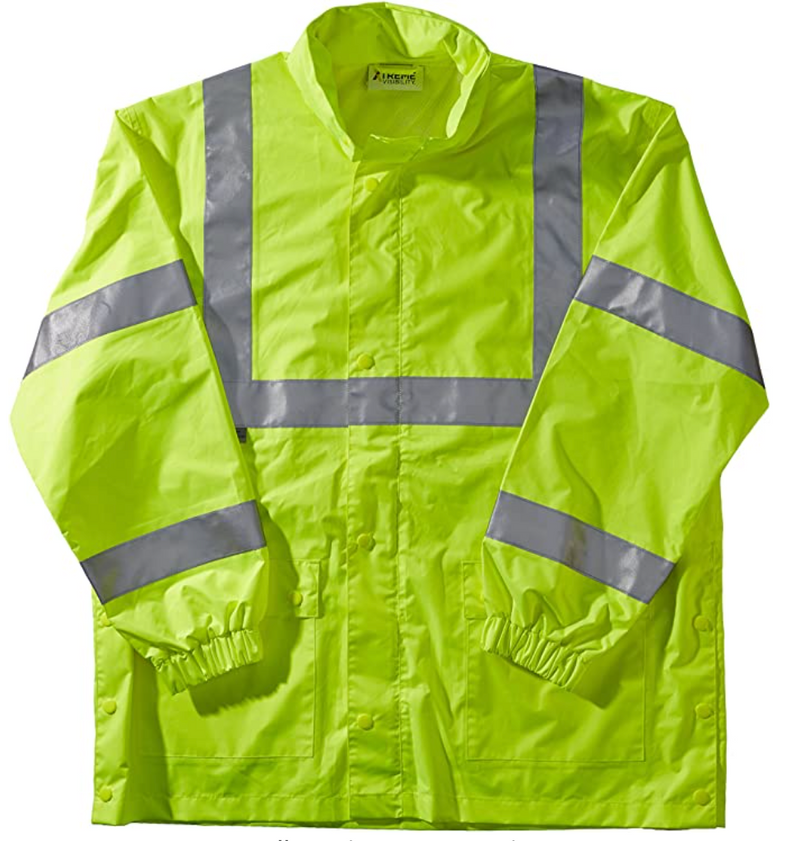 Xtreme Visibility RW2105J Breathable Rain Jacket Hi Viz Yellow