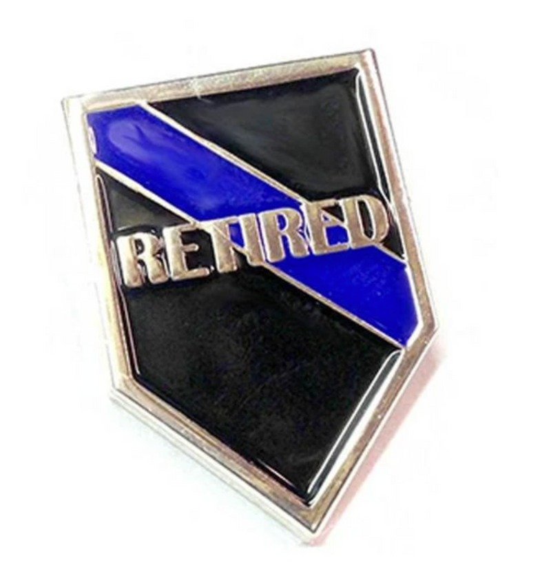 Thin Blue Line Retired Office Pin