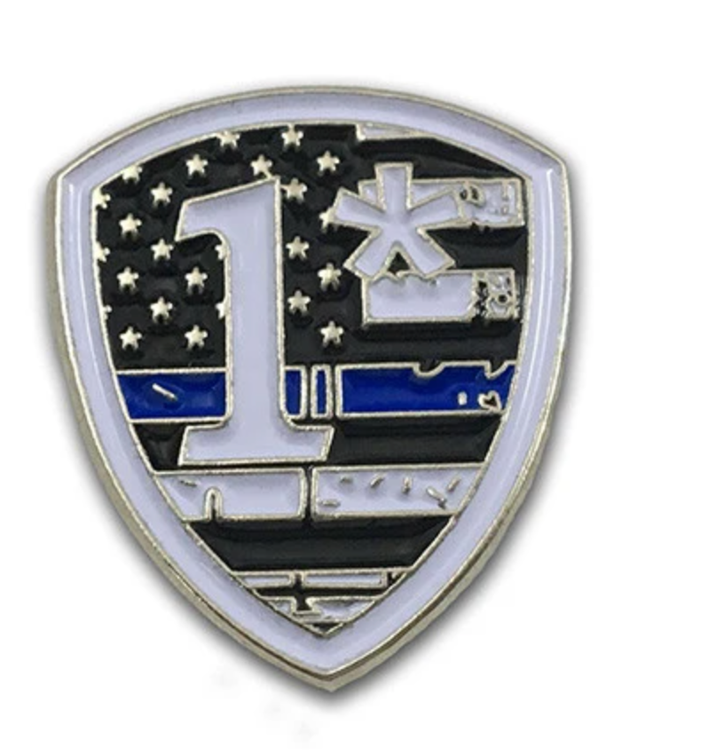 Thin Blue Line 1* ASTERISK Pin