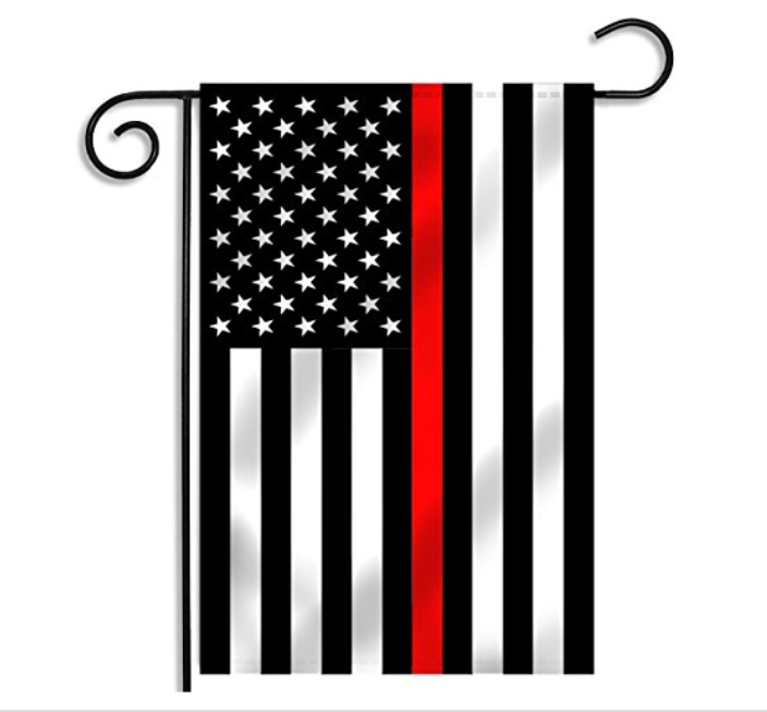 Thin Red Line American Garden Flag - 12.5 X 18 INCHES