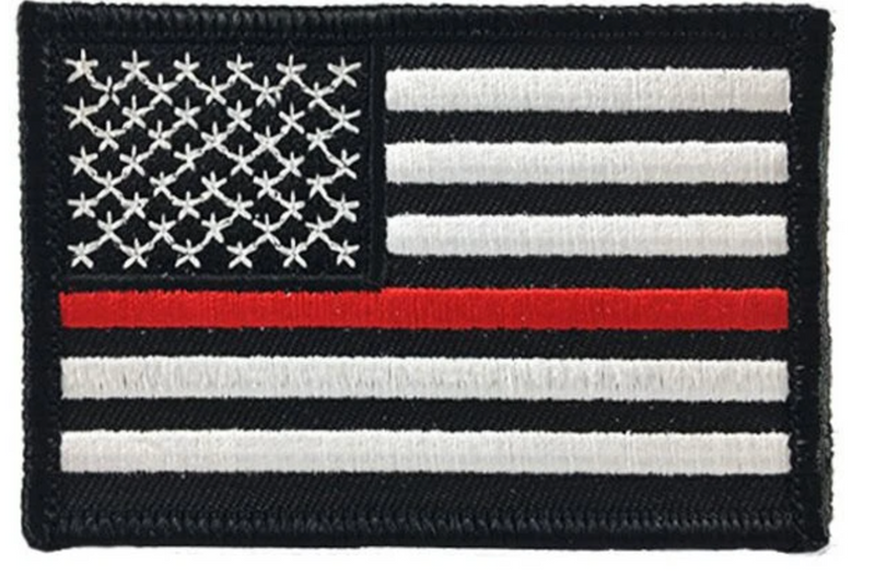 Thin Red Line American Flag Patch