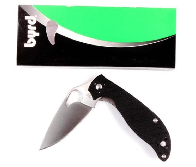 Spyderco Byrd Knife Raven 2 Interlock Plain