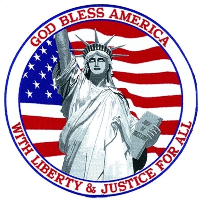 Hero's Pride God Bless America Tribute Patch 12"