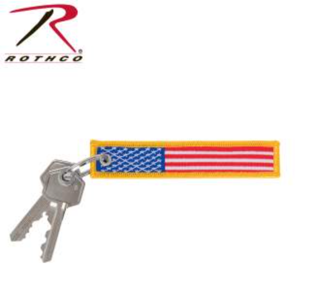 Rothco US Flag Patch Keychain