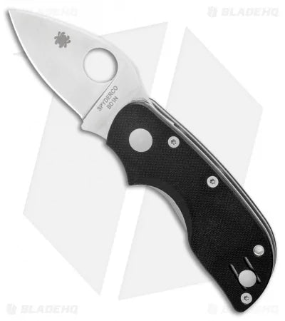 Spyderco Chicago Liner Lock Knife Black G10 (2" Satin) C130GP