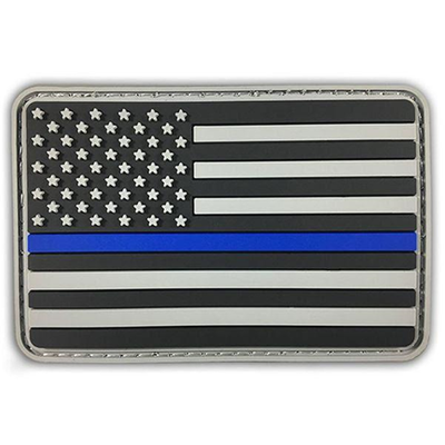 THIN BLUE LINE PVC PATCH