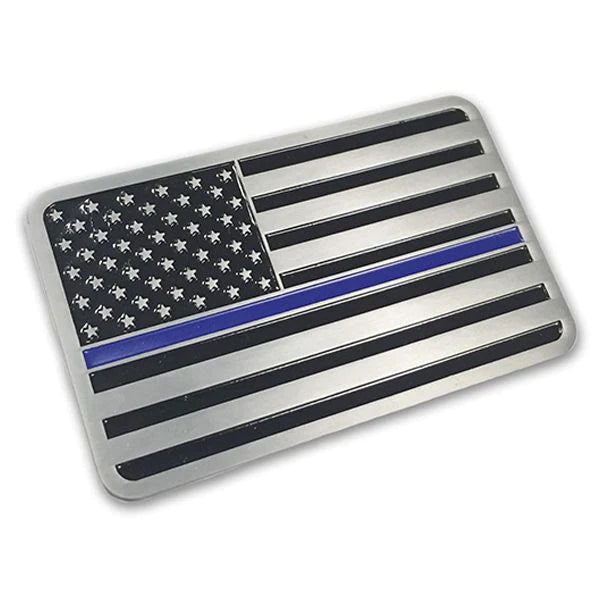 Thin Blue Line Car Emblem