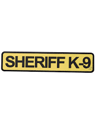 Sheriff K-9 1.75"x8" Morale Patch