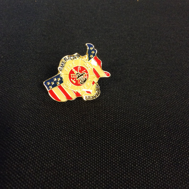 Fire Department Pin Assorted