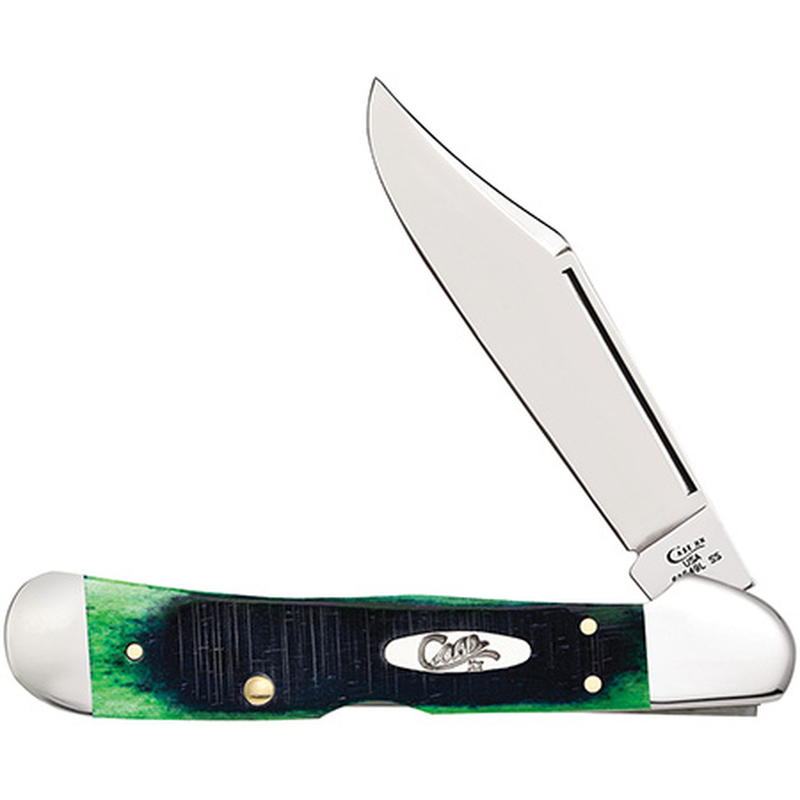 Case SawCut Hunter Green Bone CopperLock(CA27665)