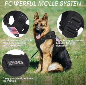 Dog Harness: DOCIOTE Working Dog MOLLE Vest (KAHKI-LARGE)