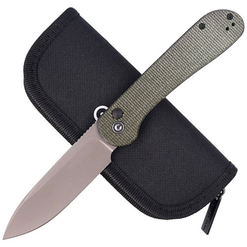 Civivi C2103C Elementum Button Lock Green Folding Pocket Knife