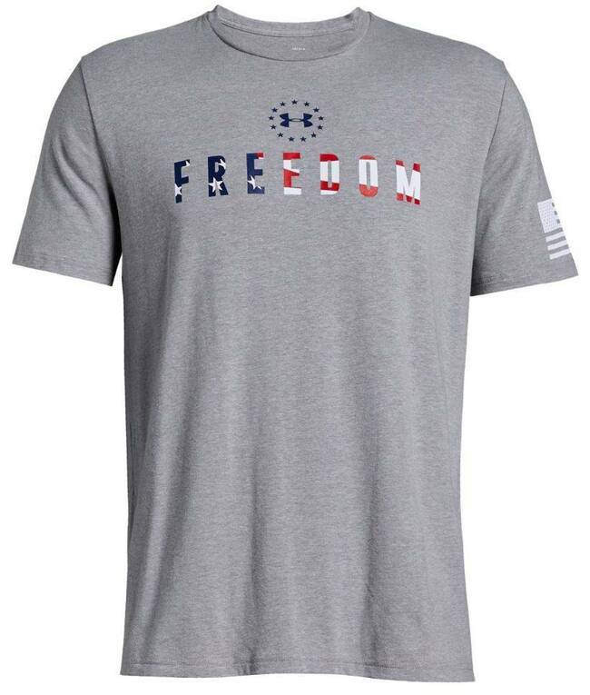 UNDER ARMOUR MEN'S FREEDOM CHEST T-SHIRT